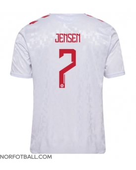 Billige Fotballdrakt Danmark Mathias Jensen #7 Replika Bortedrakt EM 2024 Kortermet